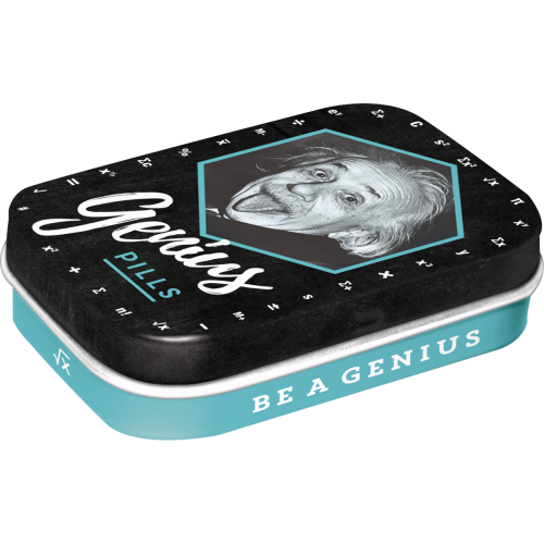 Einstein Genuis Pills - Drops Eske - METALLSKILT.NO