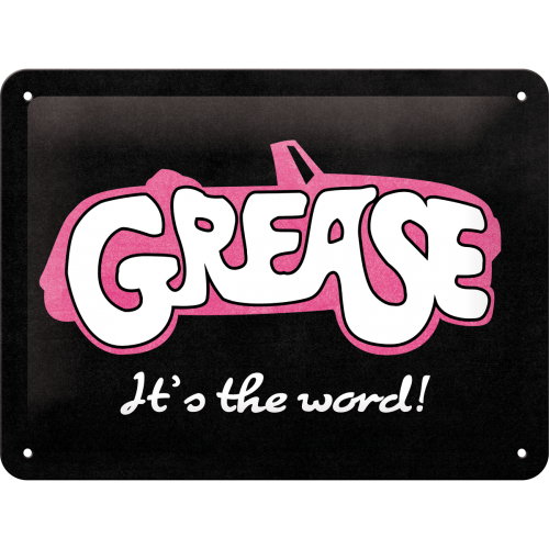Grease It's the word! Metallskilt METALLSKILT.NO